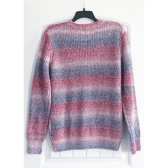 Scotch & Soda Gradient Cotton-Blend Crewneck Sweater in Blue Combo Size L NWT - Picture 7 of 16